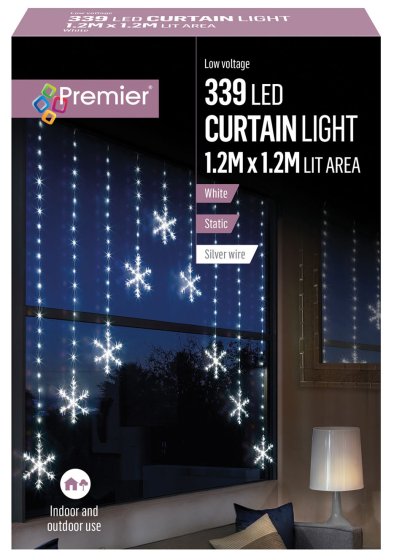 XH4012 LIGHTS 339 LED WHITE SNOWFLAKE