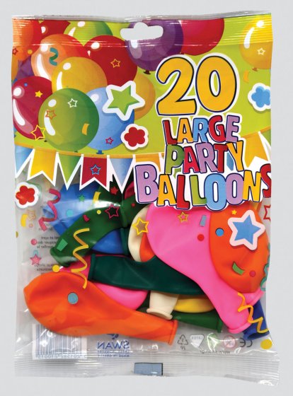 CH1613 BALLOONS 10IN LARGE PARTY 20S