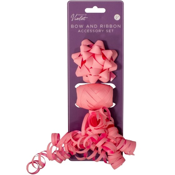SJ14304 SJ14304 RIBBON COP AND 3 BOWS LIGHT PINK