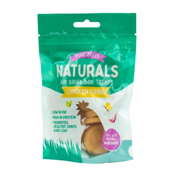 PET TREAT CHICKEN COINS 80G