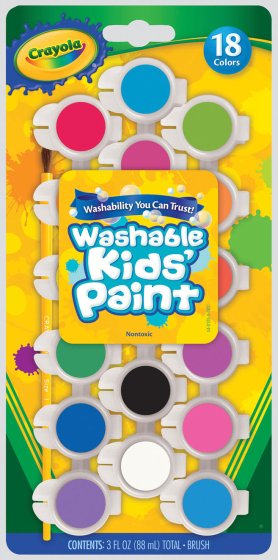 SH08714 CRAYOLA 18 WASHABLE KIDS PAINT