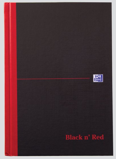 SH02715 RED N BLACK A5 RULED