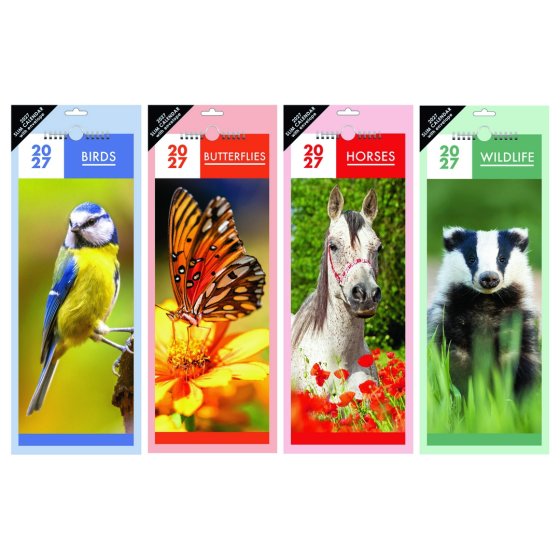DJ1202 2027 CALENDAR SLIMLINE WILDLIFE