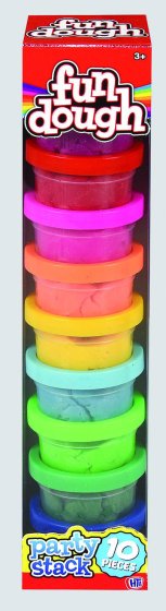 FUN DOUGH PARTY STACK 10 POTS