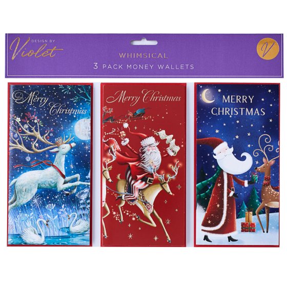 XG1916 MONEY WALLETS WHIMSICAL 3PK