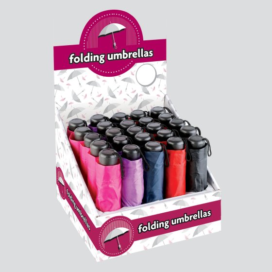 SH11201 FOLDING UMBRELLAS ASSORTED