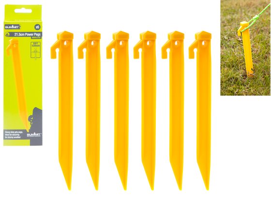 SUMMIT 6 PK 21.5CM UTILITY POWER PEGS
