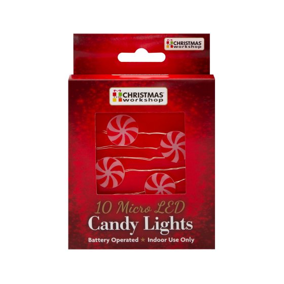 XH4209 LIGHTS 10 LED CANDYS WW