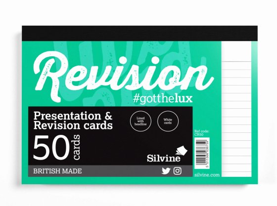 **RANGE EXTENSION** REVISION CARDS SILVINE 152MMX1