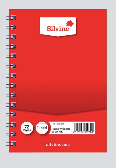 SH02601 056 SPIRAL NOTEBOOK 5X3 FEINT
