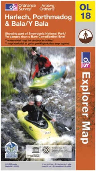 ** WIGIG ** MAP OL18 SNOWDON-HARLECH