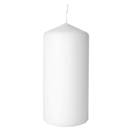 XH6513 CANDLE 7 X 15CM WHITE PILLAR