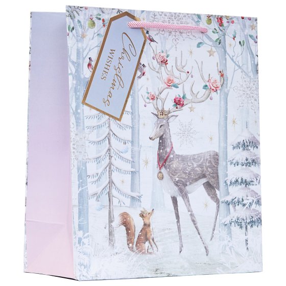 XH2908 GIFT BAG ORNATE DEER M