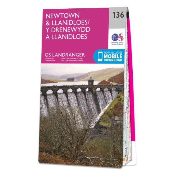 MAP L136 NEWTOWN-LLANIDLOE