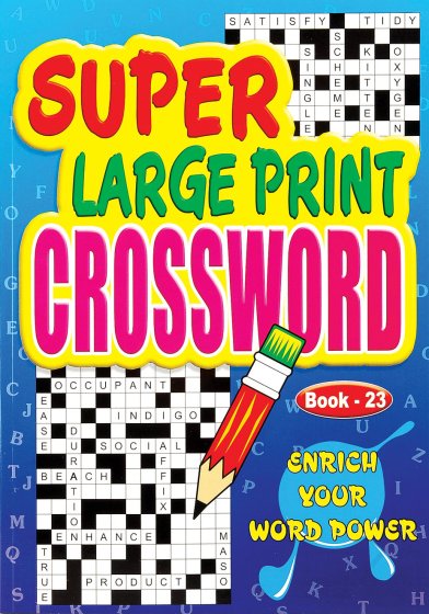 SH10411 A4 LARGE PRINT CROSSWORD BOOK