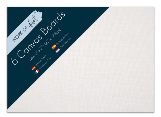 SJ08502 SJ08502 ARTIST CANVAS BOARD 5 X 7 IN 6PK