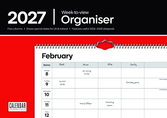 DJ0907 2027 CALENDAR ESSENTIAL FAM ORGANIS