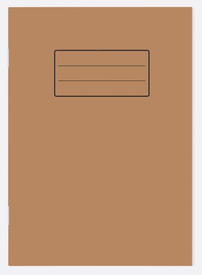 SH02617 EXERCISE BOOK A5 KRAFT 40 SHEE