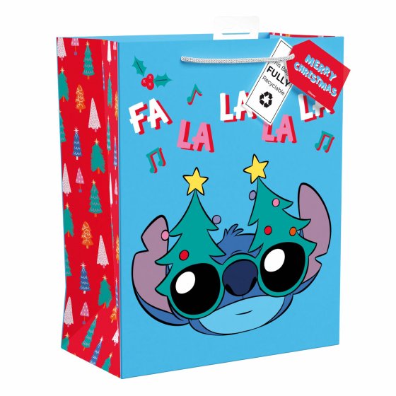XH2810 GIFT BAG DISNEY STITCH LRG