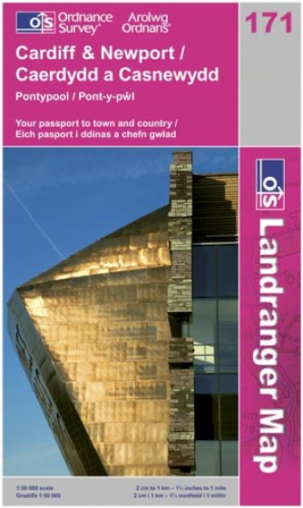 ** WIGIG ** MAP L171 CARDIFF-NEWPORT