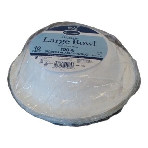 SH11809 PLATES DINNER WHITE 9INCH BAGA