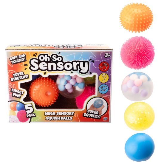 ** NEW FOR 2025 ** MEGA SENSORY SQUISH BALL PACK