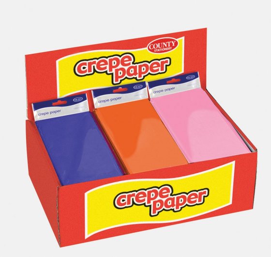 CJ1503 SJ14221 CREPE PAPER ASST COL DISPLAY