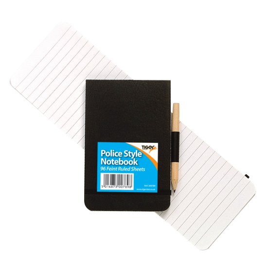 SH02504 NOTEBOOK POLICE STYLE W/PENCIL