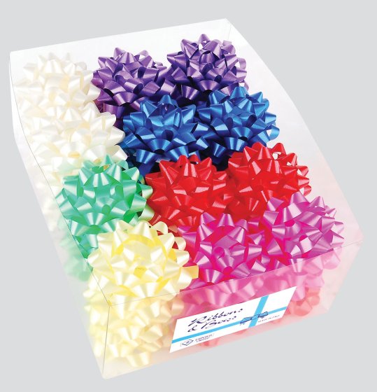 SH13421 BOW SATIN 32 LOOP ASSTD