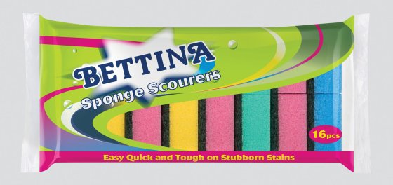 SH11505 BETTINA SPONGE SCOURERS 16PK A