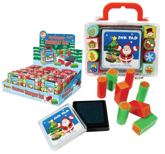 XH5607 CHRISTMAS INK PAD STAMPER SET