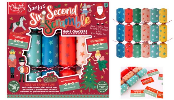 WIGIG CRACKERS 9IN SCRAMBLE GAME 6PK