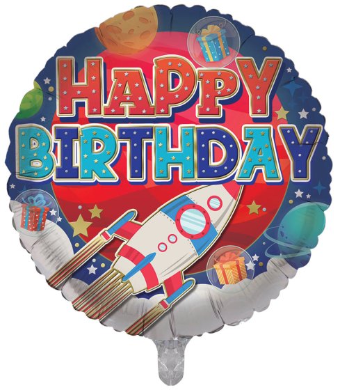 SH12712 BALLOON 18IN FOIL HAPPY BIRTHD