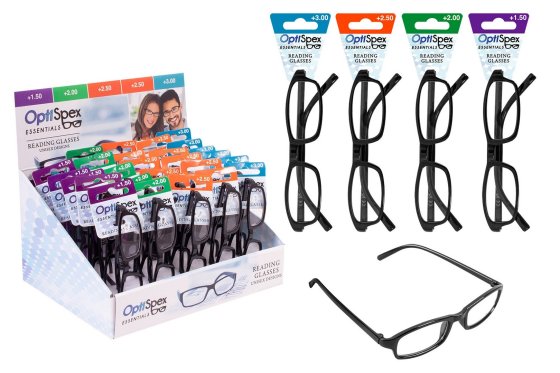 SJ11201 SJ11201 READING GLASSES 4 STRENGTHS ASST