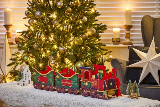 GIFT BOX SMALL SANTA EXPRESS W/STICKERS