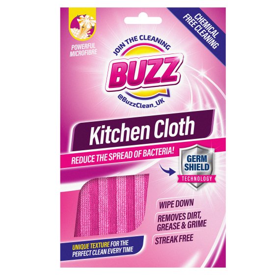 BUZZ MICROFIBRE KITCHEN CLOTH WITH GERM SHIEL