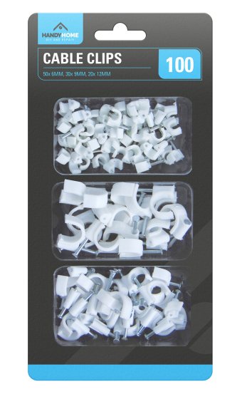 CABLE CLIPS 100PK