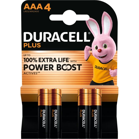 CH1312 SH11401 BATTERIES DURACELL PLUS AAA 4P