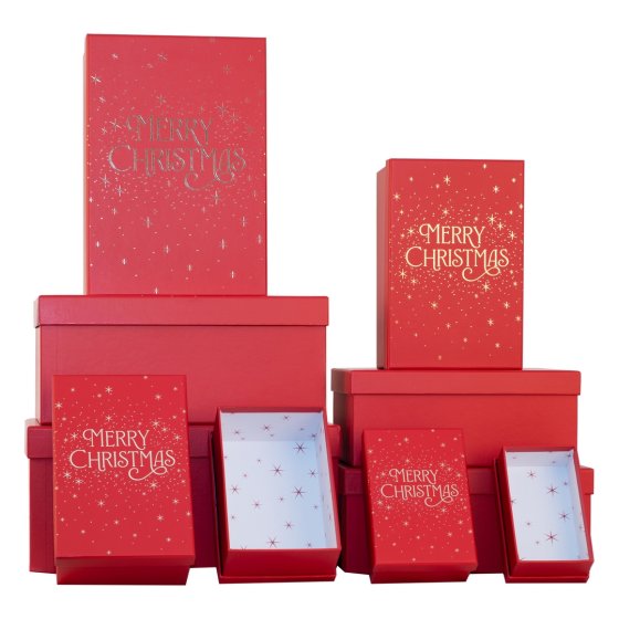 GIFT BOX MERRY CHRISTMAS SET OF 10