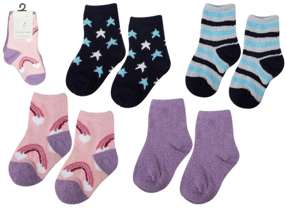 SOCKS KIDS MICRO COSY 2 PACK ASSTD