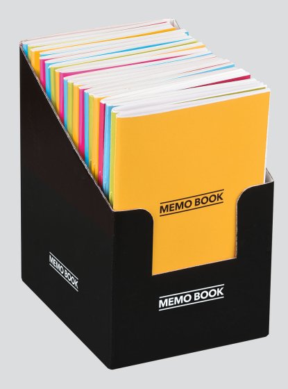 SH02304 BRIGHT MEMO BOOK CDU - ASSTD.