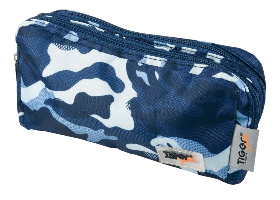 AJ1111 PENCIL CASE CAMOUFLAGE DOUBLE ZIP 21X11X80CM AS