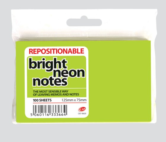 CH0402 SH03004 NEON NOTES 125X75MM