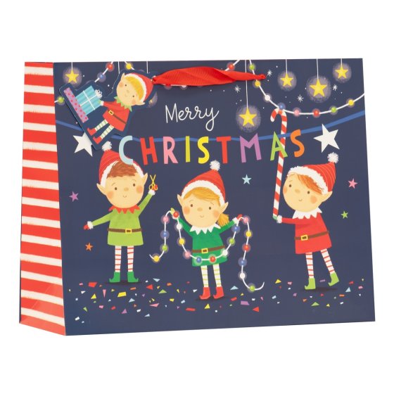 GIFT BAG ELVES L SHOPPER