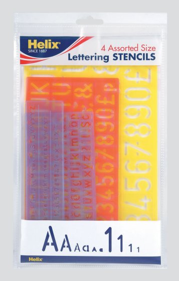 SH06415 STENCIL PACK 4 ASSTD SIZES