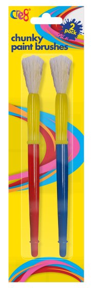 SH08808 CRE8 CHUNKY PAINT BRUSHES 2S
