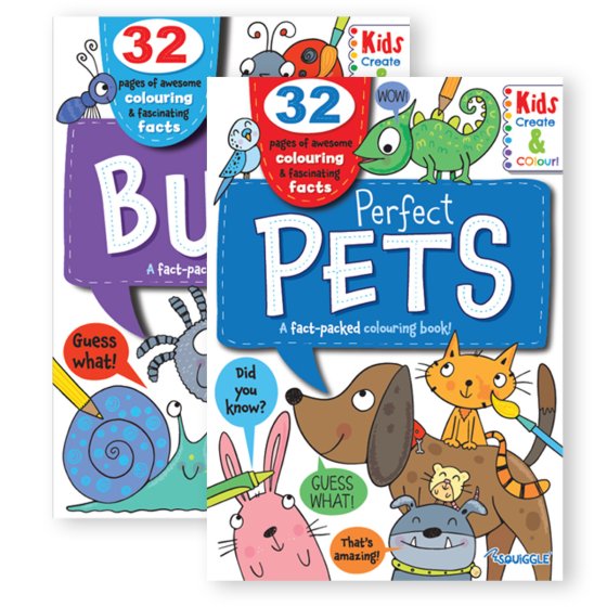 SH10104 COLOURING N FACTS BOOK PETS BU