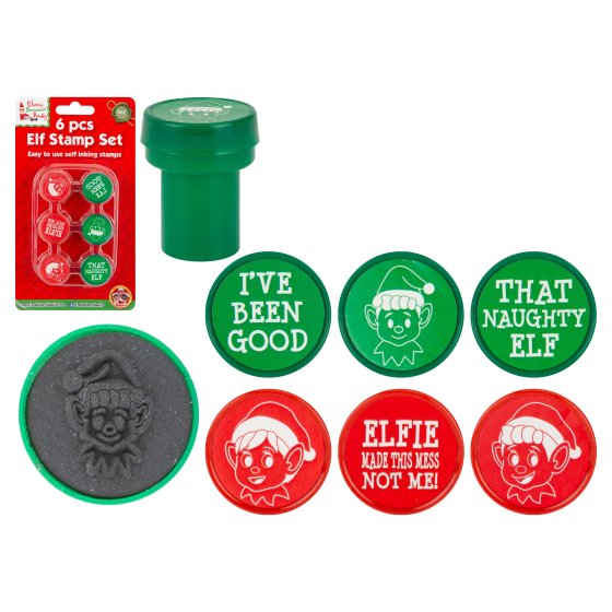 ELF 6 MINI STAMPERS ON CARD
