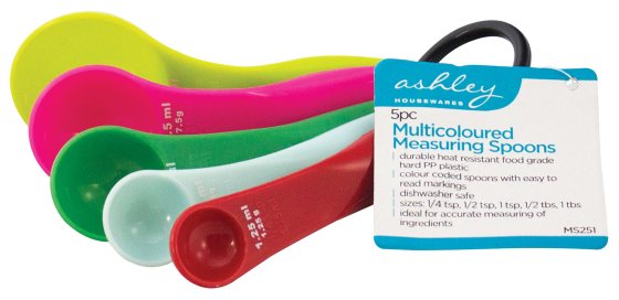 MEASURING SPOON MCOLOUR 5PC