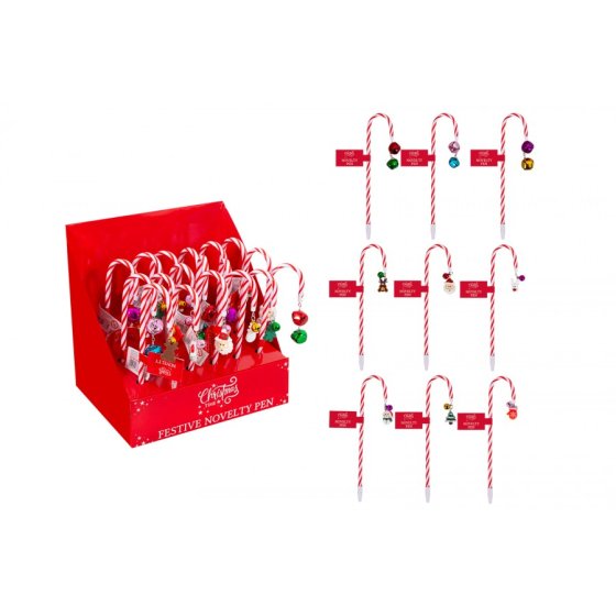 XH5702 PEN CANDY CANE ASST IN CDU